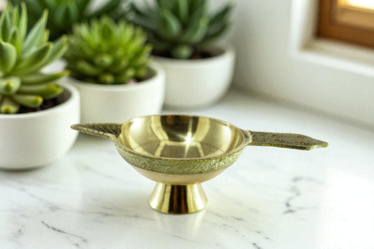 Brass Laxmi Deep Online | Traditional Pooja Oil Lamp