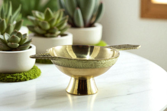 Brass Laxmi Deep Online | Traditional Pooja Oil Lamp