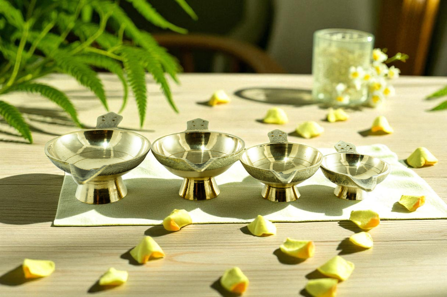 Brass Laxmi Deep Online | Traditional Pooja Oil Lamp