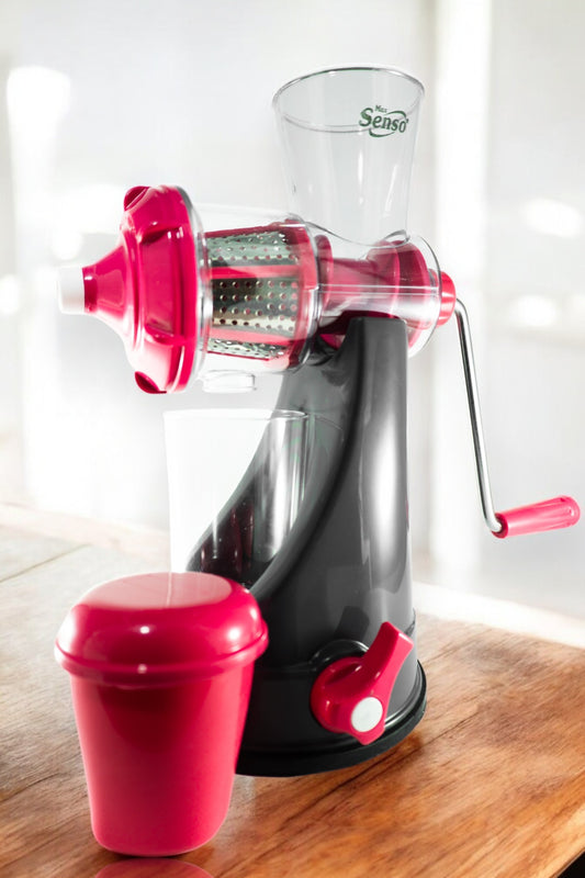 Senso Plastic RADIANT FRUIT + VEGETABLE JUICER Hand Juicer  (Multicolor)
