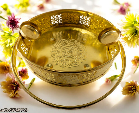 Brass Flower Basket