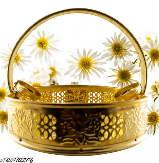 Brass Flower Basket